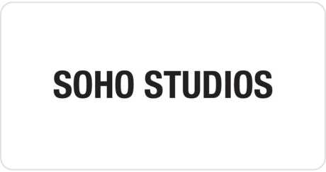 soho studios logo on a white backrgound.