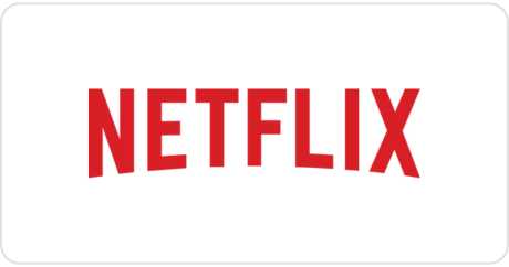 red netflix logo on a white background.