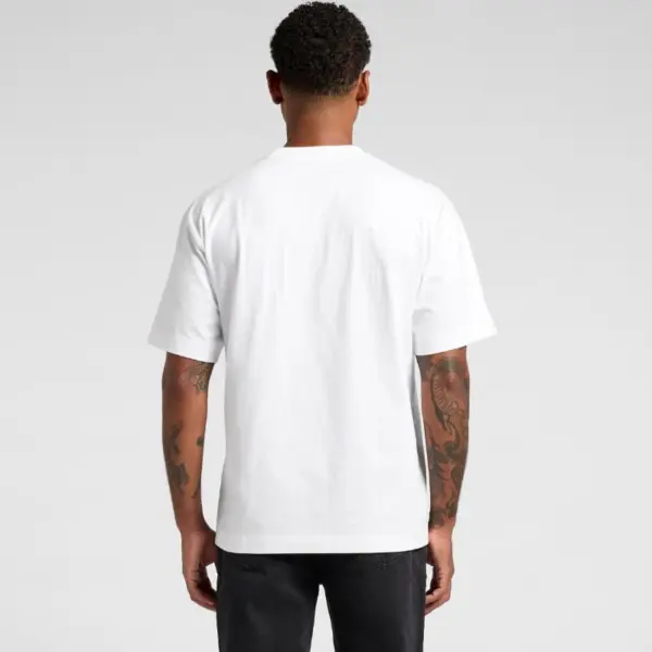 AS Colour Box Tee 5030 heavy weight boxy t-shirt blank garment back view