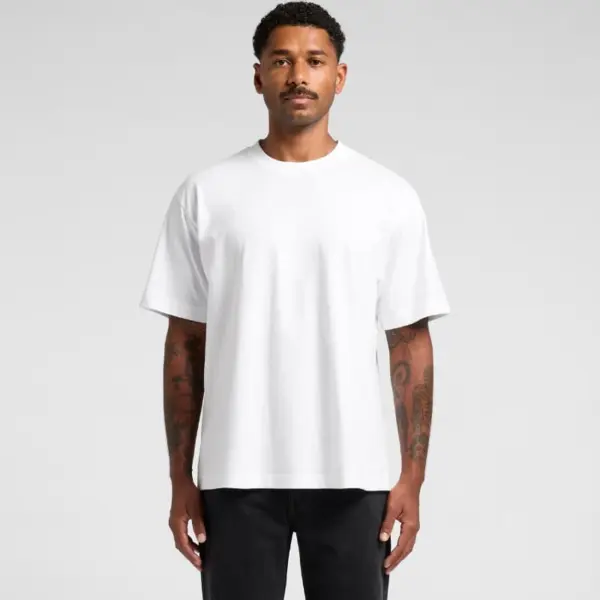 AS Colour Box Tee 5030 heavy weight boxy t-shirt blank garment front view