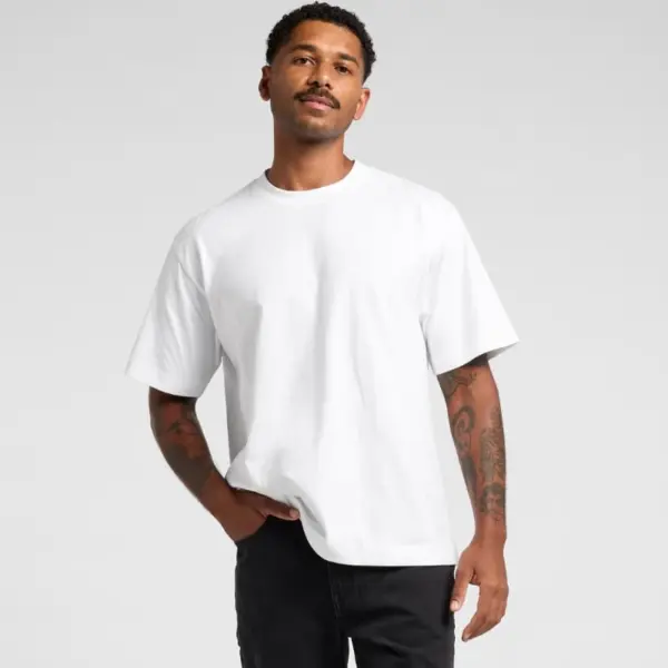 AS Colour Box Tee 5030 heavy weight boxy t-shirt blank garment front view