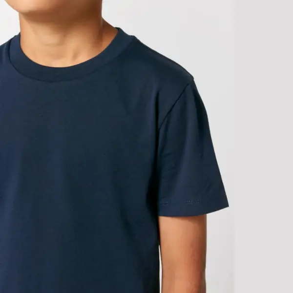 Stanley Stella Mini Creator 2.0 side view organic cotton kids navy t-shirt