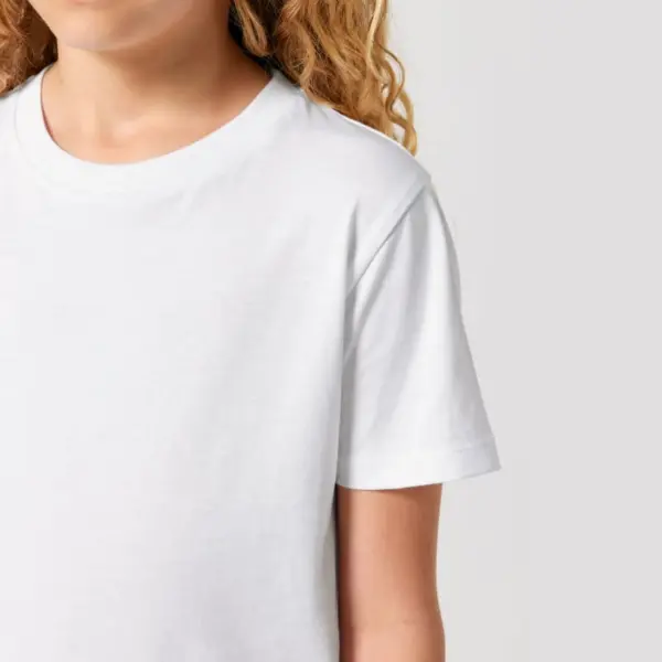 Stanley Stella Mini Creator 2.0 side view organic cotton kids white t-shirt