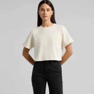person wearing the ascolour women's classic crop tee